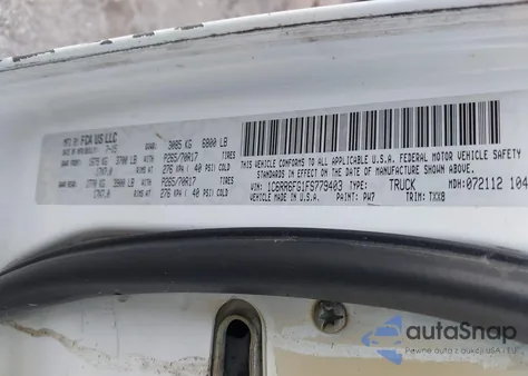 2015 Ram 1500 Tradesman from USA, damaged, VIN 1C6RR6FG1FS779403